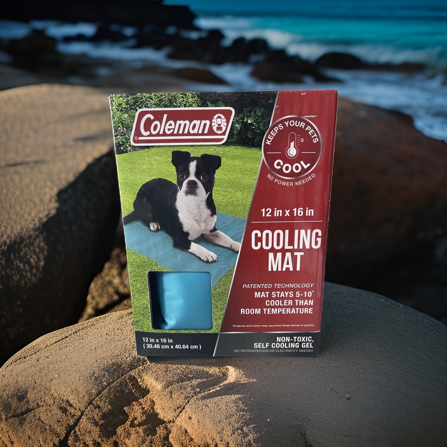 coleman cooling mat 12x16 non toxic, self cooling gel