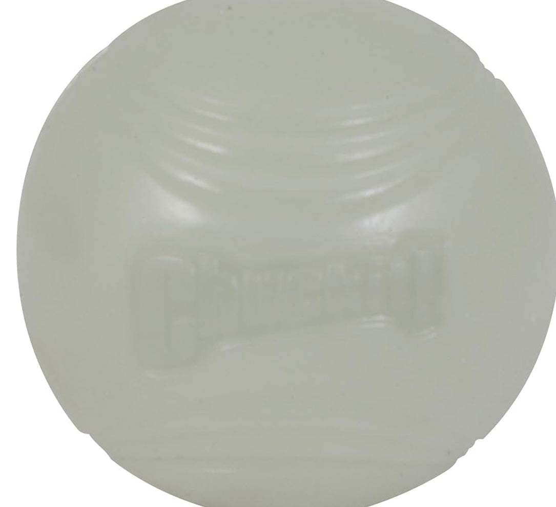 Chuckit! Max Glow Ball Dog Toy, Large (3 Inch Diameter) for Dogs 60-100 lbs, Pack of 1