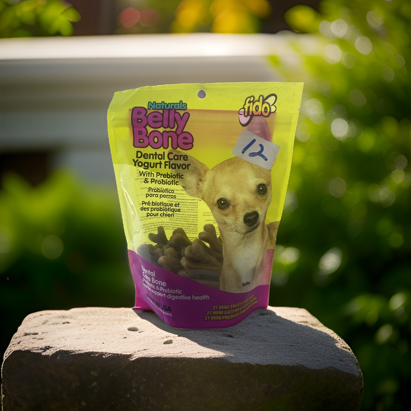 natural belly bone dental care with prebiotics and probiotics 8oz 21mini treats for dogs 4-18 lbs