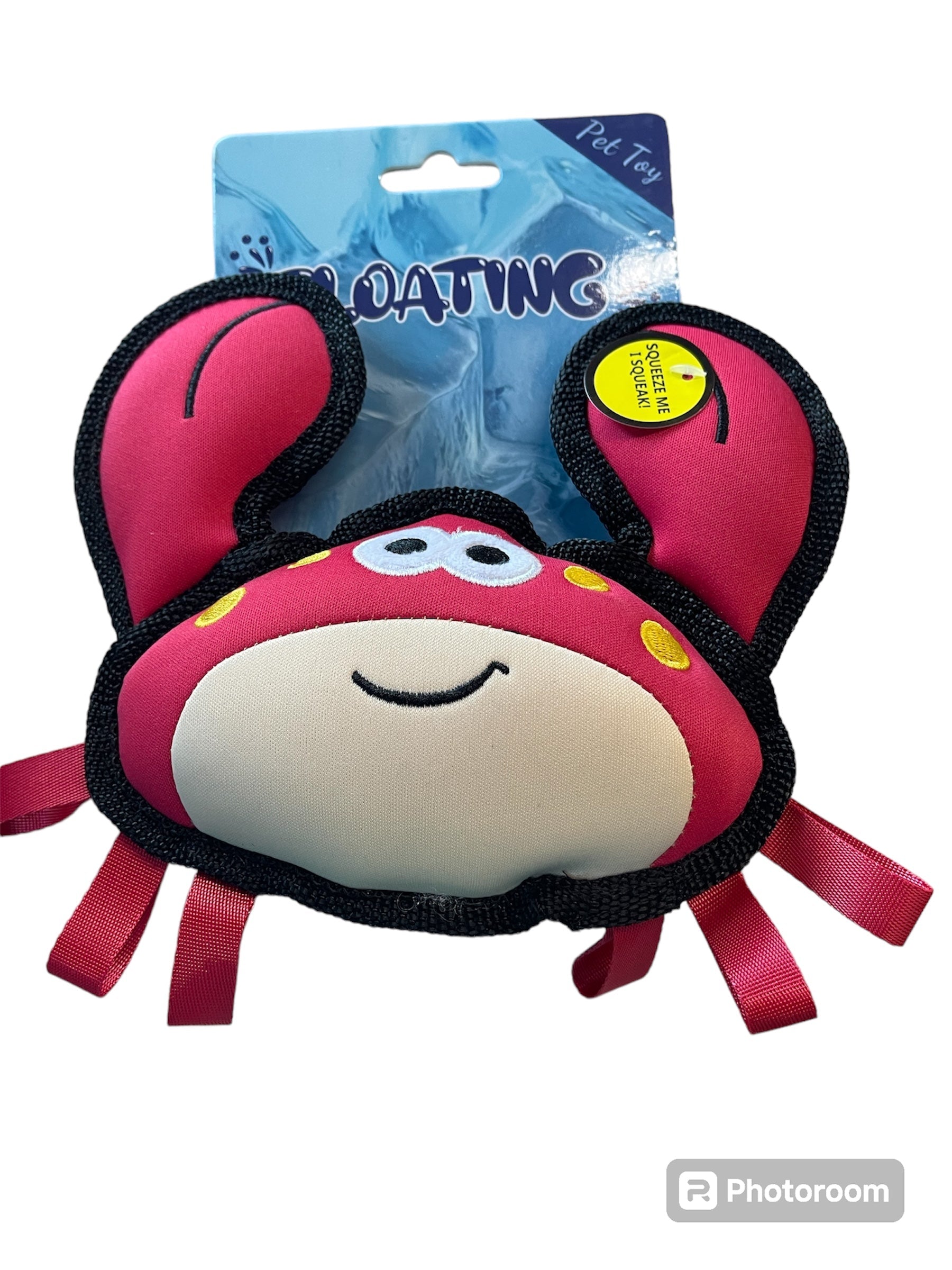 crab floating pet toy
